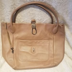DOONEY & BOURKE LOGO LOCK TOTE SAND